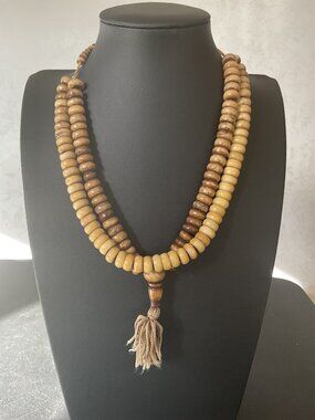 Boho Disk Bead Choker Necklace Tribal Ethnic Unisex Alt Goth Yoga